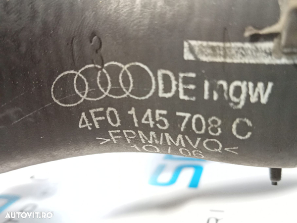 Furtun Conducta Teava Presiune Aer Radiator Intercooler Audi A6 C6 3.0 TDI ASB BNG BMK 2005 - 2011 Cod 4F0145980 4F0145708C - 5