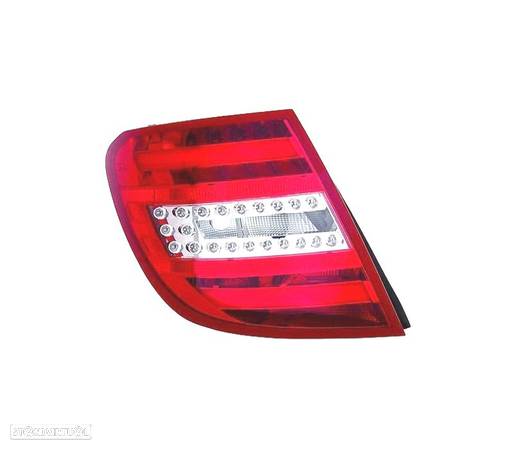 FAROLIN ESQ PARA MERCEDES C-CLASS W204 KOMBI 10-14 BRANCO LED VERMELHO - 1