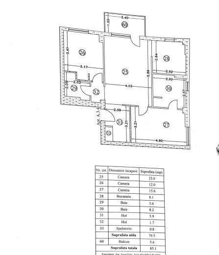 0% | Apartament 3 camere NOU, decomandat, 86 mp, 2 bai  | Atrium - Sis-15