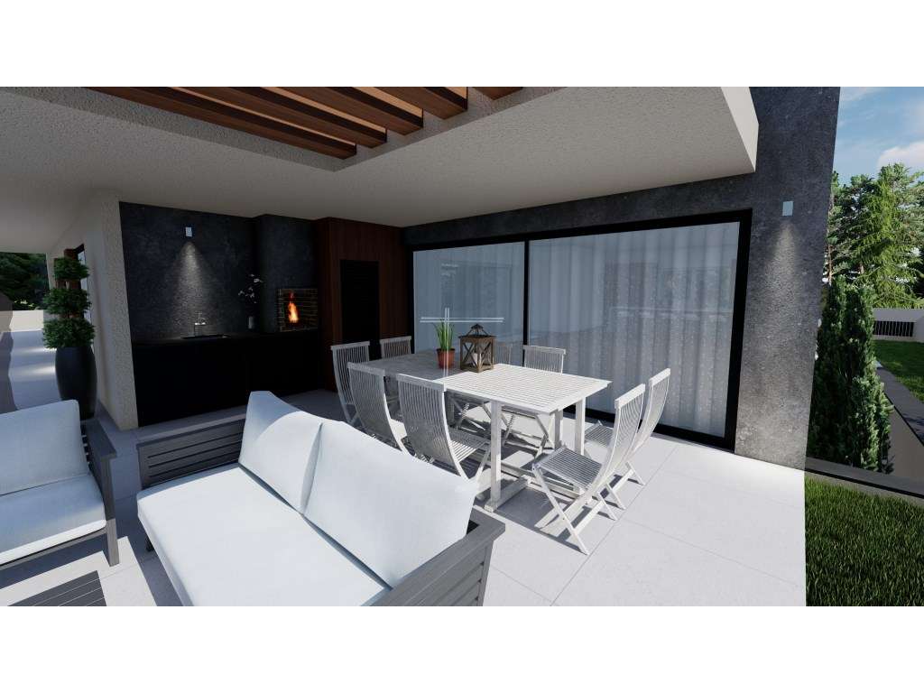 Moradia isolada T5, arquitetura contemporânea com garagem e piscina...-17