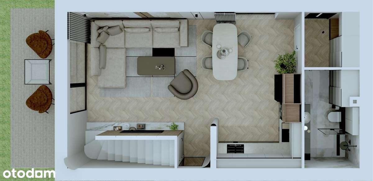 Apartament z garażem i tarasem - Przełajka STAN DEWELOPERSKI-9