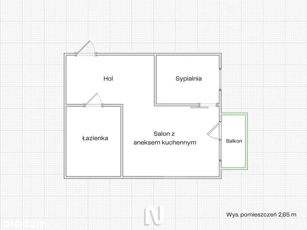 Dwupokojowe mieszkanie inwestycyjne- Diasfera Łódź-9
