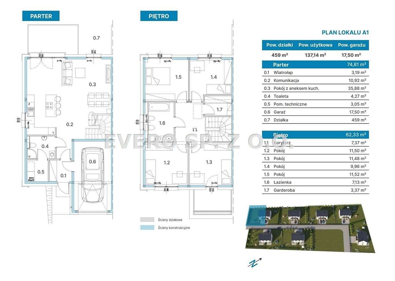 Domy w Zabudowie bliźniaczej Łozina gm. DŁugołęka-6
