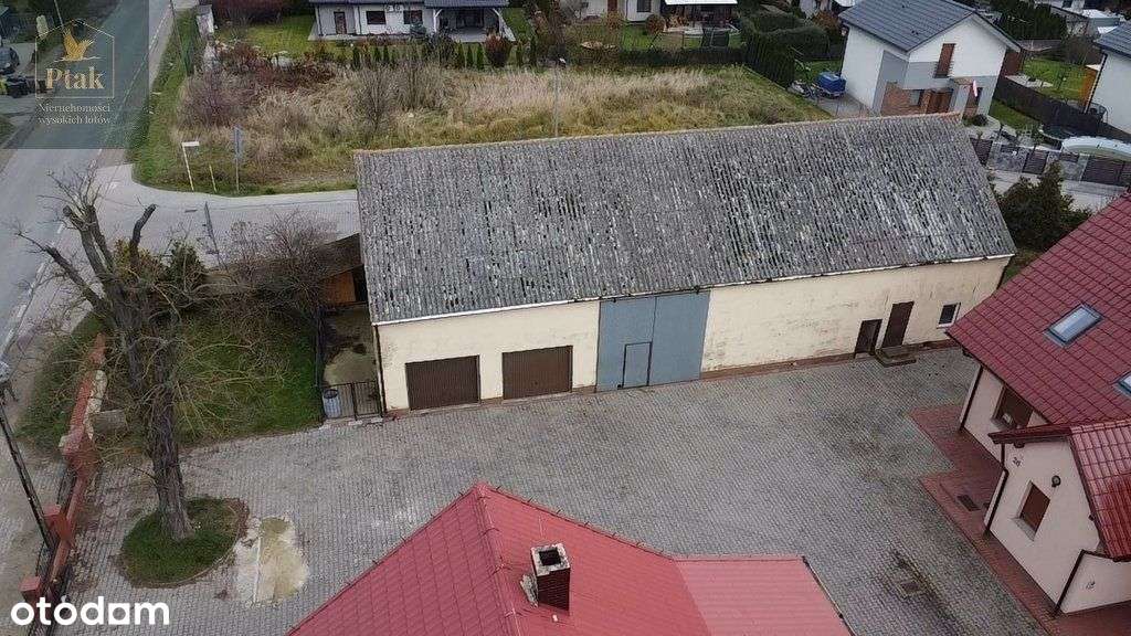 4 budynki na działce narożnej 2208m2! Domy+Magazyn-19