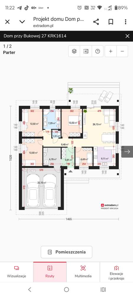 Nowy dom 132 M2 w/g projektu Dom przy bukowej 27 - Pełny obrazek: 3/10