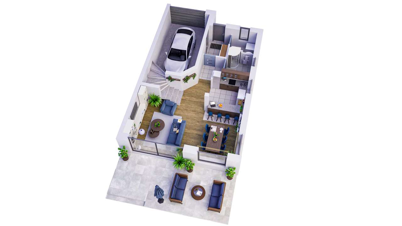 Bliźniak w wysokim standardzie, z dużym ogródkiem - ostatni lokal - Pełny obrazek: 4/6