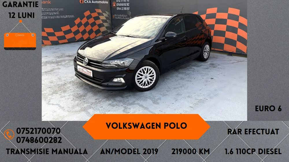 Volkswagen Polo VI [2017 - Prezent] 1.6 TDI SCR Highline 2019