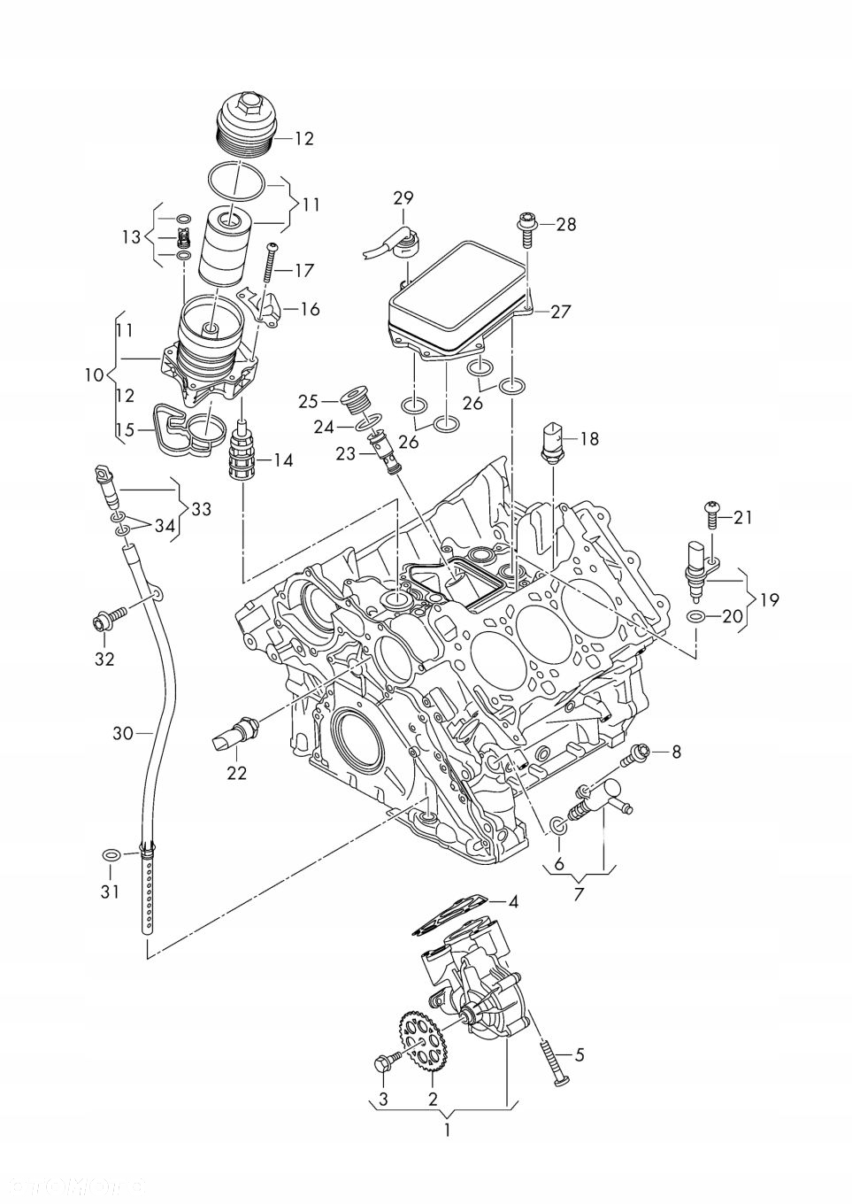 TERMOSTAT AUDI Q5 SQ5 80A 3.0 TFSI 06M115201F - 10