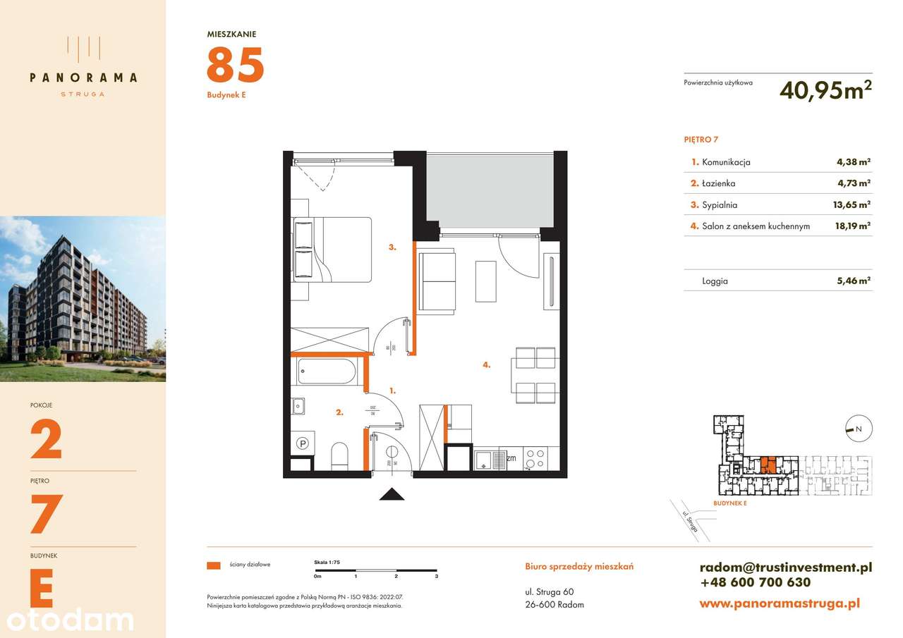 Panorama Struga | mieszkanie 2-pok. | E_85 - Pełny obrazek: 3/8