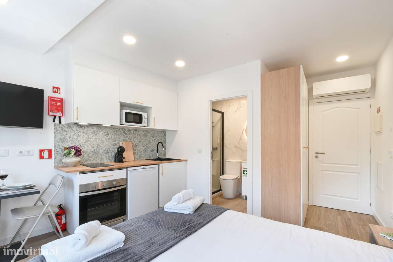 T0 Mobilado e Equipado - Despesas incluídas - Arrendamento Temporário - Grande imagem: 4/11