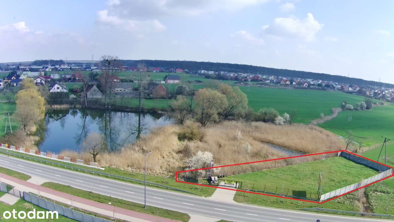 WZ|Atrakcyjna ogrodz działka nad stawem 1093m²|Idealna pod Twój Biznes