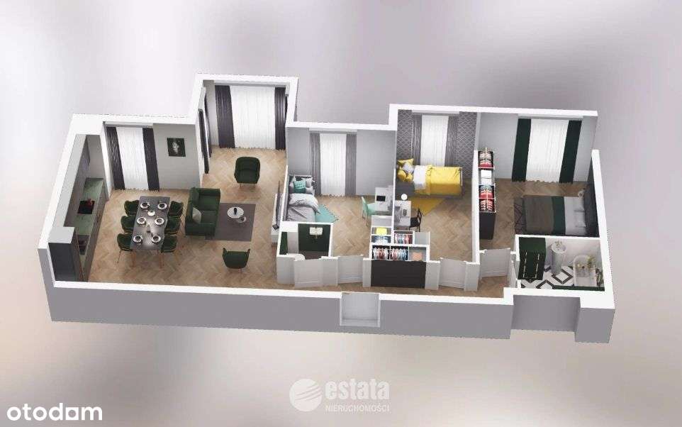 4 pok. jednopoziomowe Grabiszynek Racławicka!-8