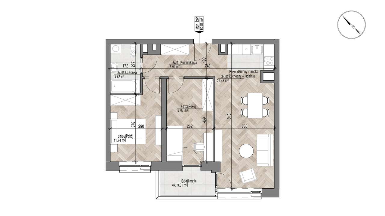 Wygodne M3 w centrum Białegostoku, kameralna inwestycja (34)-6