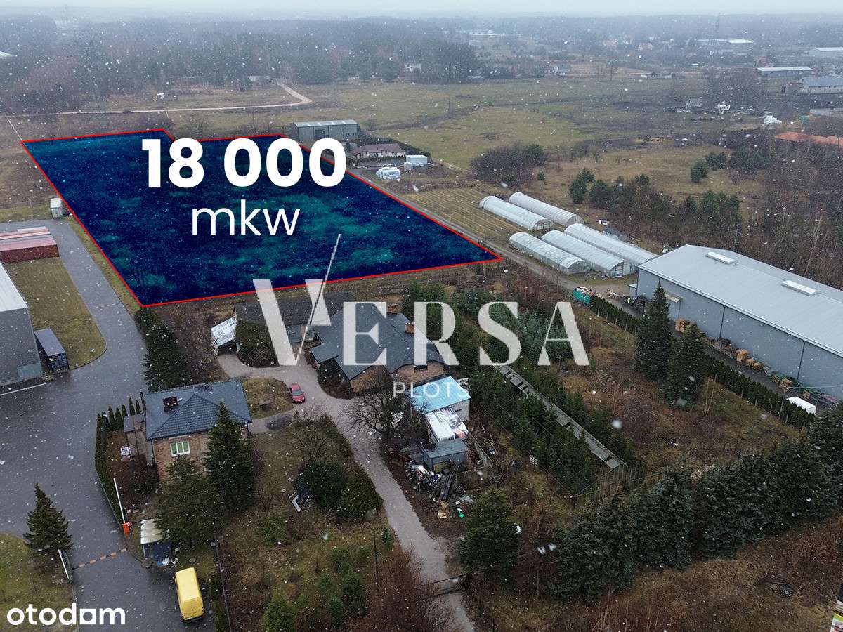 Działka przemysłowa 1,8 ha - trasa S8, Mpzp-2