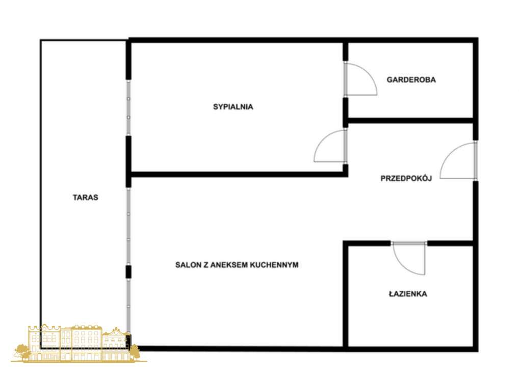 GOTOWE | 2 pokoje | 43,62 m2 | BAGRY PARK-11