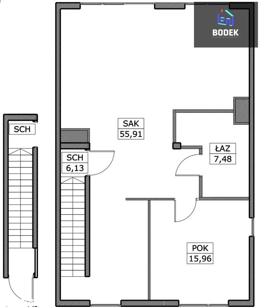 0%, apartament premium, dwa poziomy, garaż-3