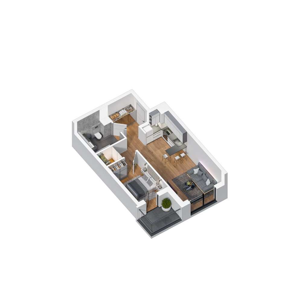 Apartament na IV piętrze Satis House I.m.4.1 - Pełny obrazek: 1/6