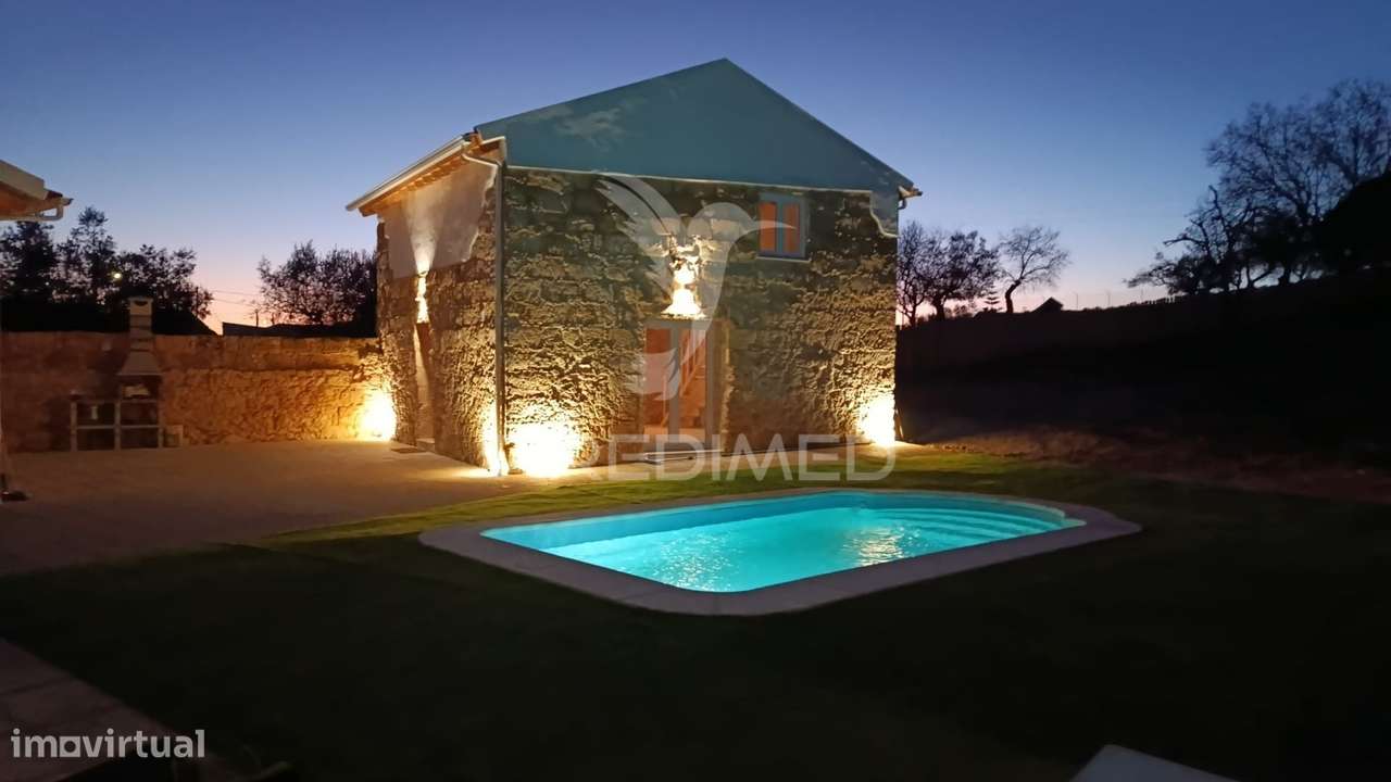 Moradia Restaurada de Estilo Rústico-Contemporâneo com Anexo, Pisci... - Grande imagem: 4/28