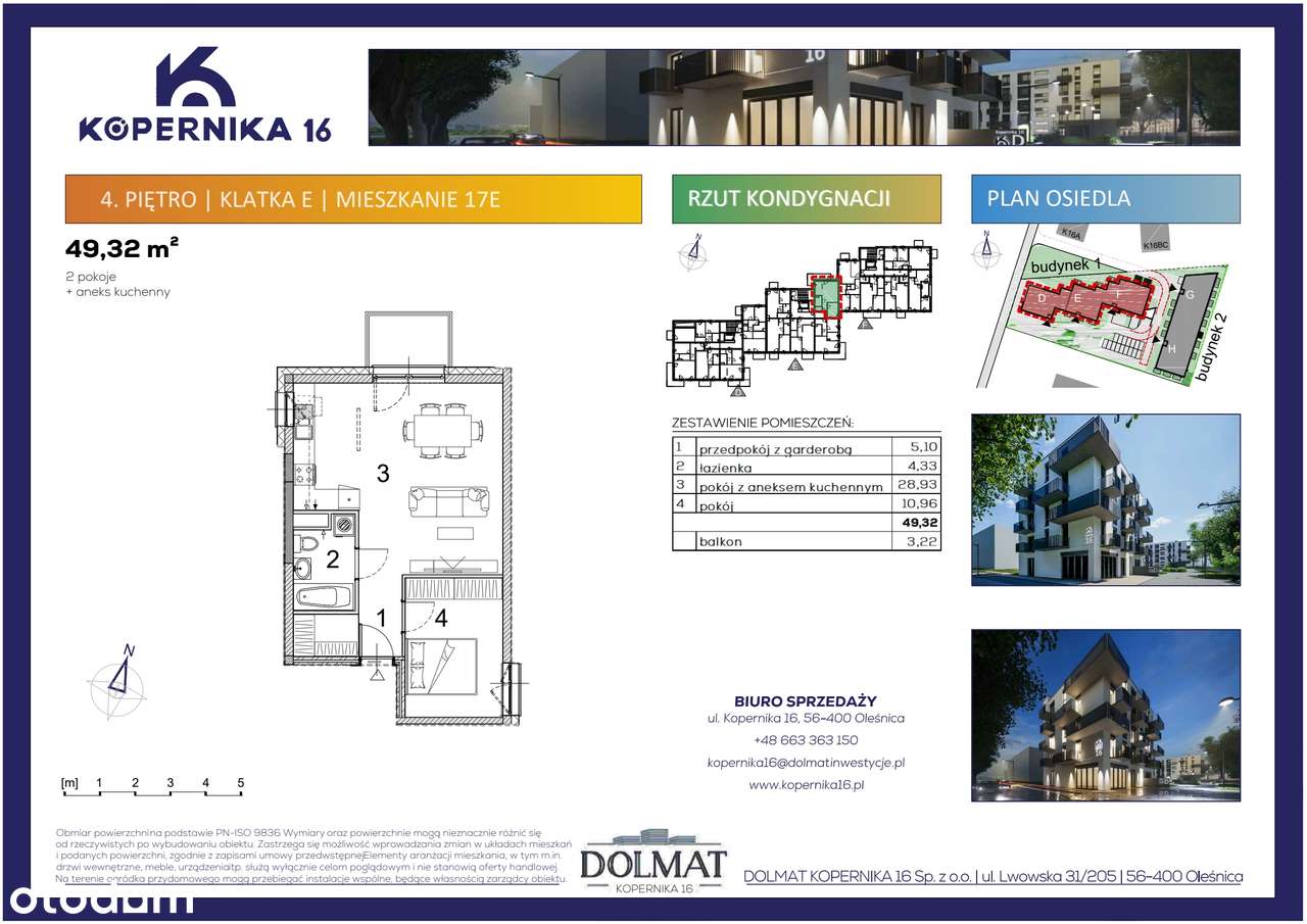 Kopernika 16 | mieszkanie 2-pok. | E17 - Pełny obrazek: 2/7