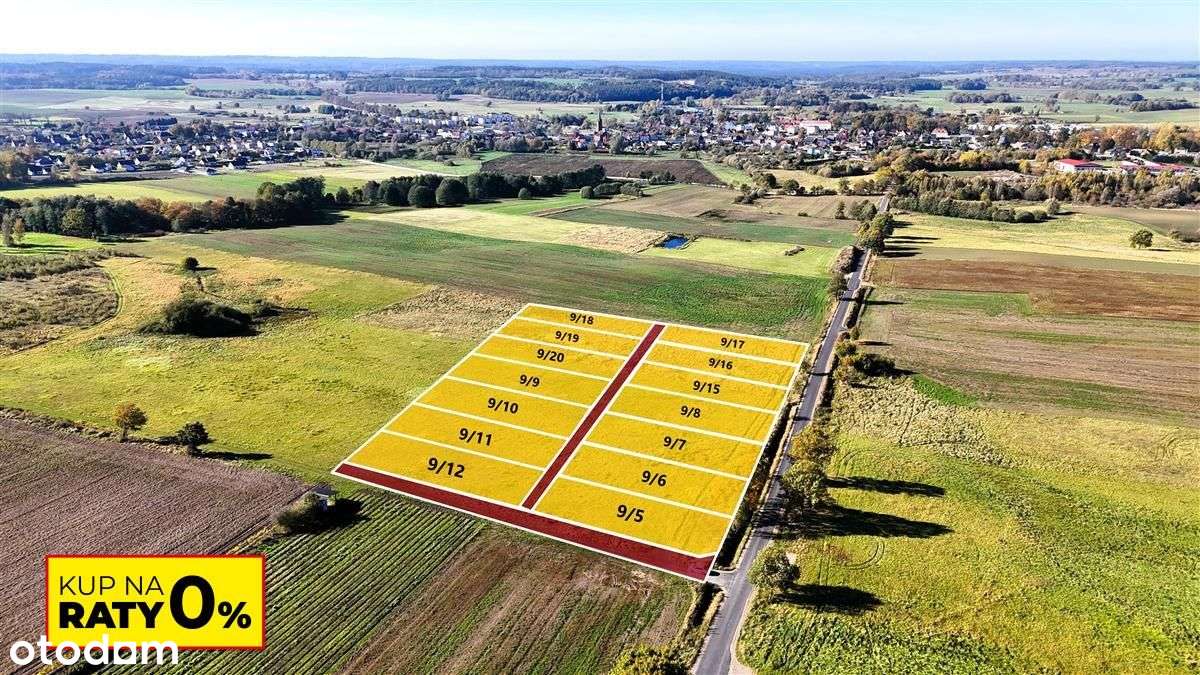 Działki budowlane w Barwicach – na raty 0%.-0