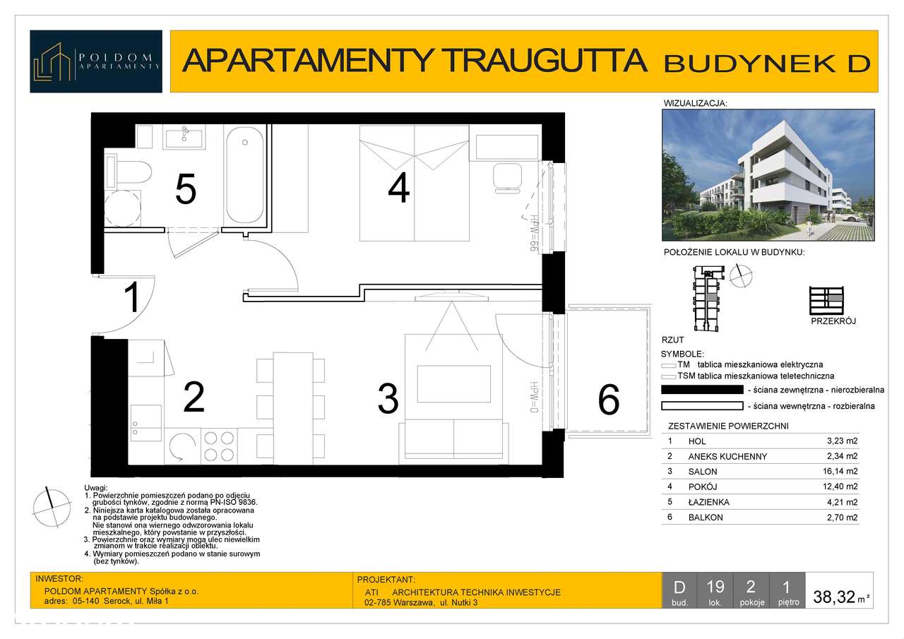 Mieszkania ◾ BUDYNEK "D" ◾ SEROCK, ul. Traugutta ◾ - Pełny obrazek: 4/17