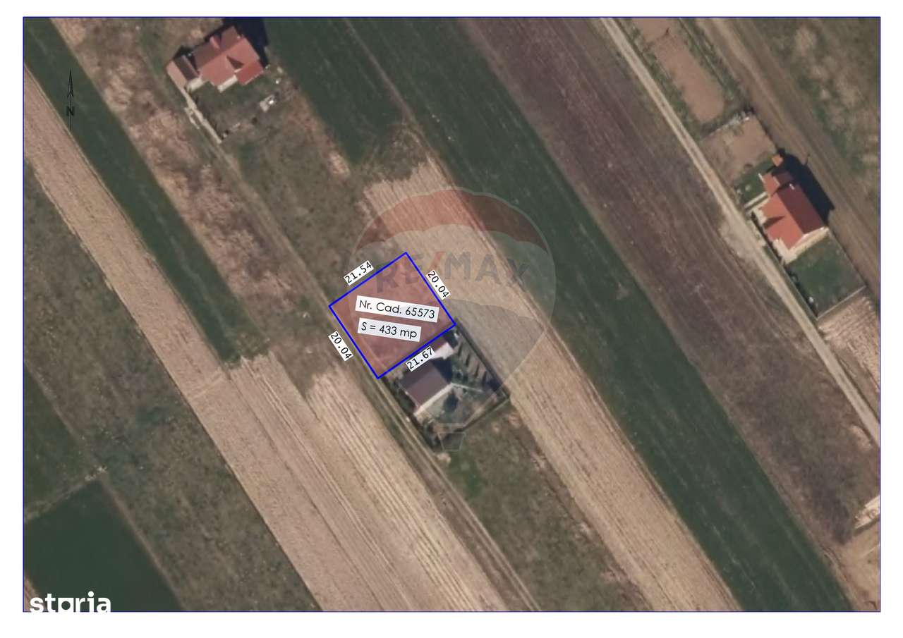 Teren de Vânzare Intravinal 433 mp, Rontău, Băile 1 Mai - Imagine principală: 1/3