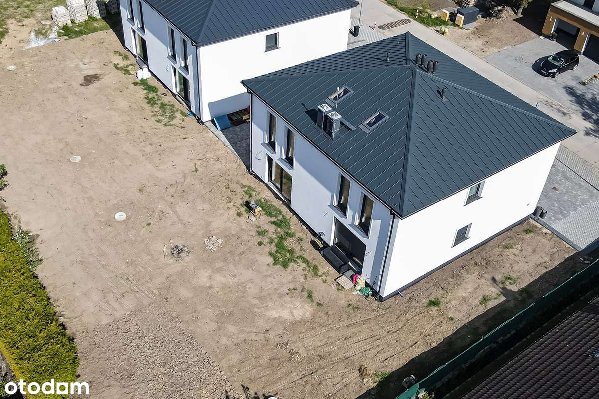 Nowoczesny bliźniak | duży parking i ogród | rekuperacja | kominek-3