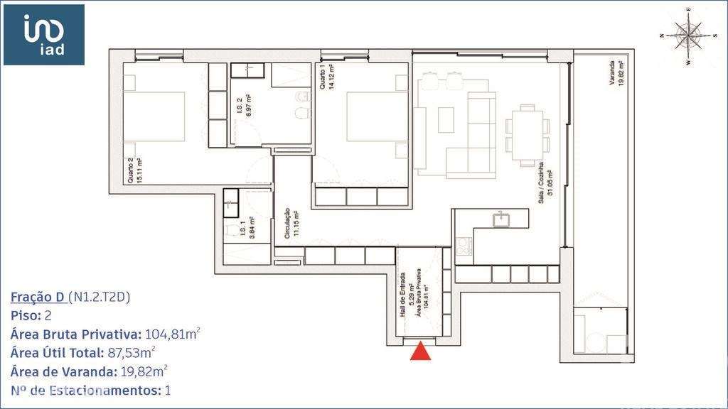 Apartamento T2 em Glória E Vera Cruz de 88,00 m2 - Grande imagem: 2/18