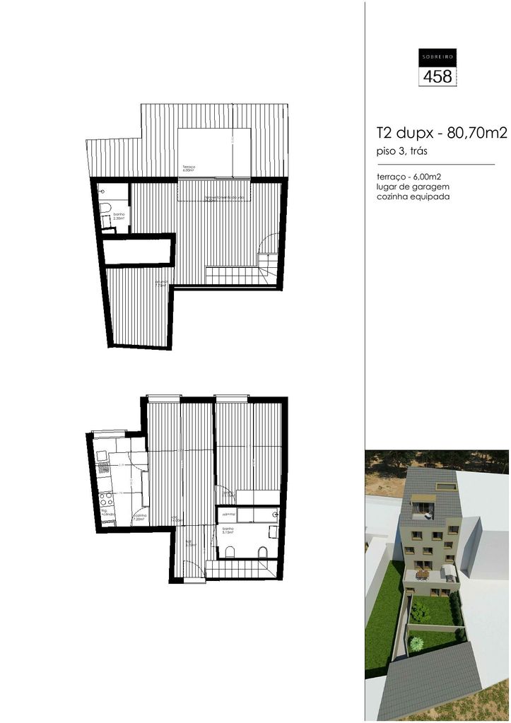 VILLA 458 - Tipologias T0 a T2 Duplex em Matosinhos, Senhora da Hora j