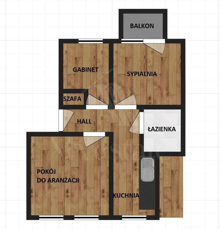 3 oddzielne pokoje | oddzielna jasna kuchnia-1