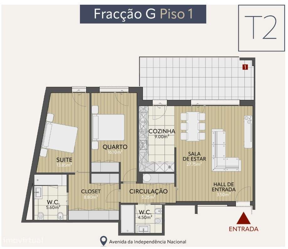 Apartamento T2 || Novo || Praia da Nazaré-18