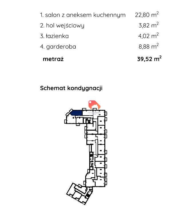 Nowe 2 pokoje 39,52m2 w samym Centrum Bydgoszczy - Pełny obrazek: 3/8