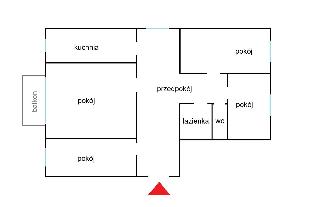 Nowe miasto, mieszkanie 80m, 4 pokoje-10