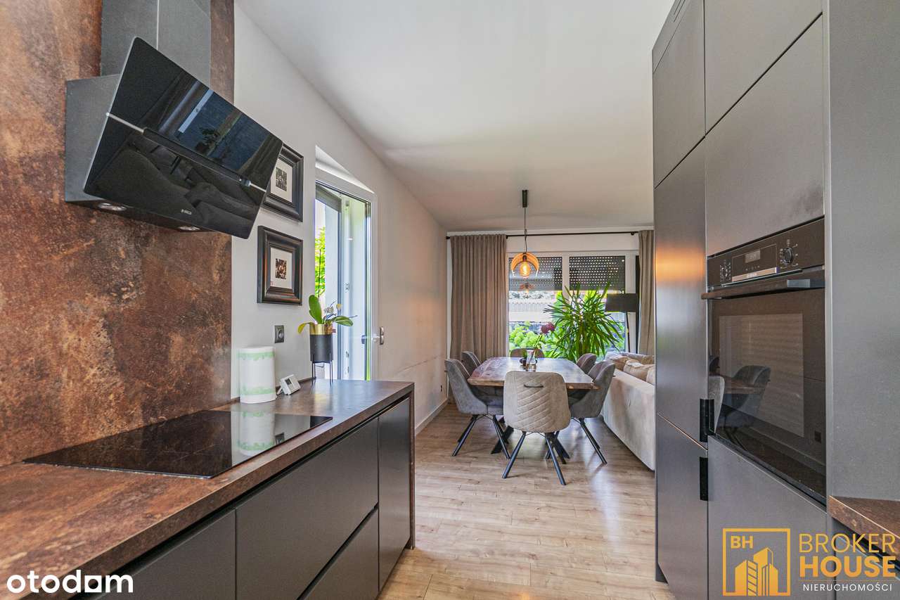 Nowoczesny dom w zabudowie bliźniaczej z ogrodem-7