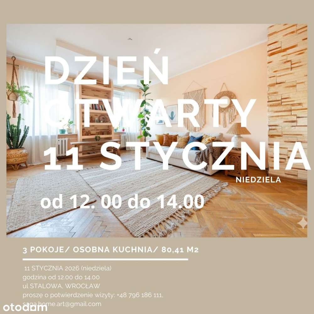 0% prowizji/80,41 m2/3 pokoje/osobna kuchnia/ogród-0