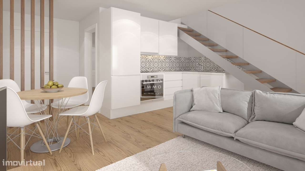 Townhouse, 74,45m2, terraço 35,58m2, completamente reformado, centro h-29
