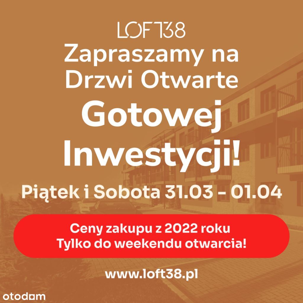 Nowe Mieszkania odbiór I kw.2023 LOFT38
