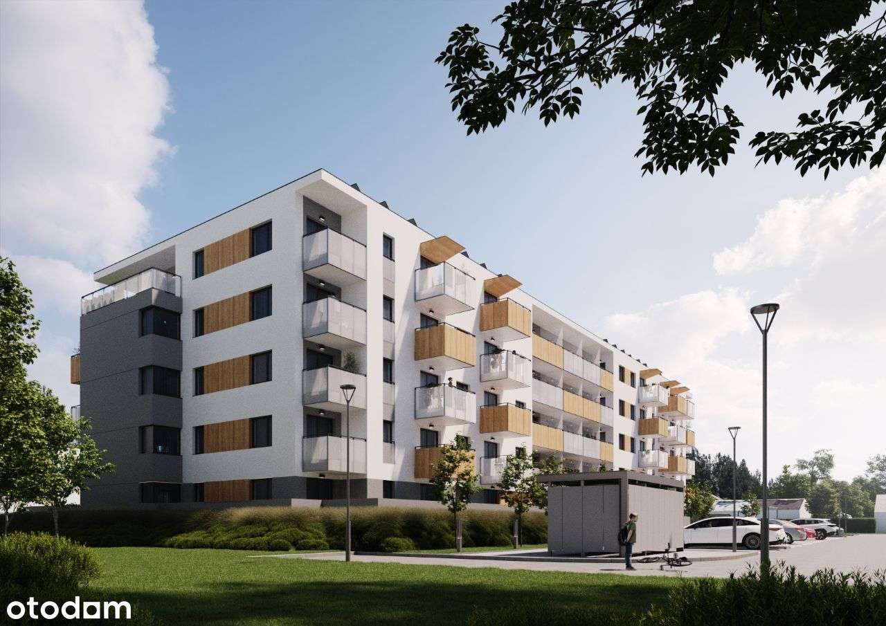 Budynek A 3-pokojowe mieszkanie 53,8m2 + balkon Bezpośrednio