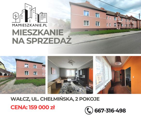 Na sprzedaż mieszkanie, Wałcz, Chełmińska,2 pokoje