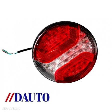 Lampa stop dubla, rotunda, LED, functii multiple - 3