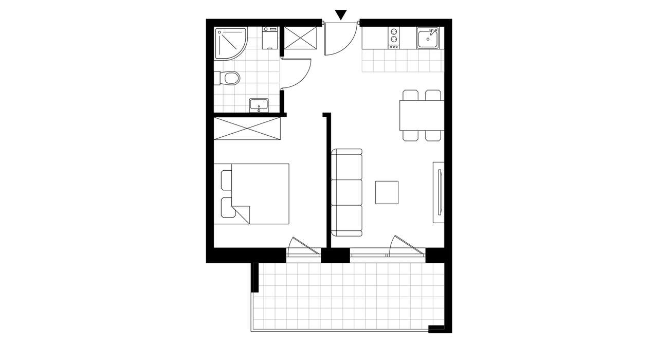 Posesja Plażowa | apartament 2-pok. | C113 - Pełny obrazek: 3/8