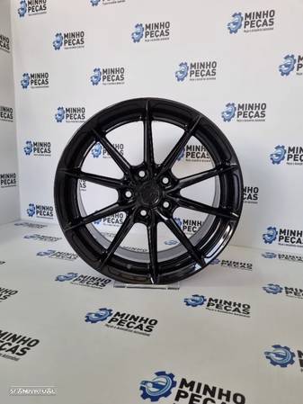 Jantes Japan Racing (JR37) em 17 (5x112) Preto Brilho - 8