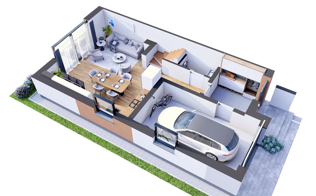 Umeblowany, gotowy do zamieszkania Bliźniak, 117m2, działka 300m2. - Pełny obrazek: 4/6