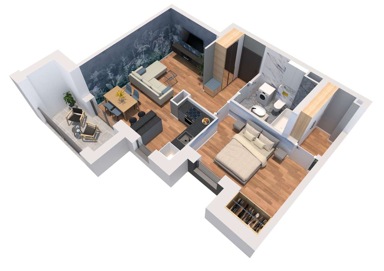 Dzikiej Gęsi 6 | mieszkanie 2-pok. | 10 - Pełny obrazek: 3/8