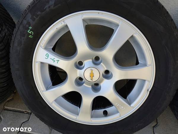 KOŁA OPONY LETNIE FELGI ALUMINIOWE CHEVROLET CRUZE 16 5x115 6.5J 96831801 - 7