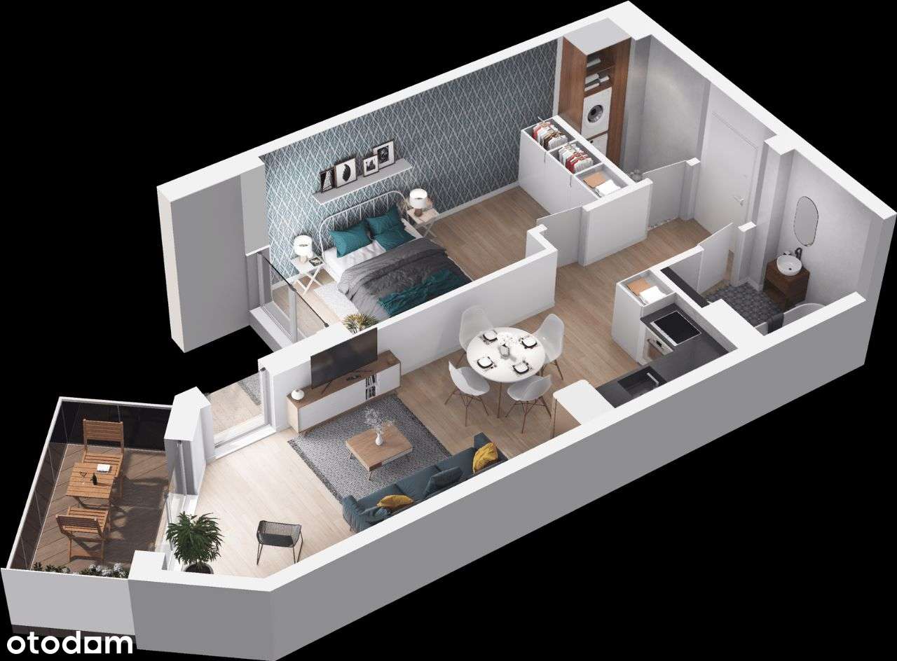 Pruszcz Park E - A.35 2-pok. 47,06 m2 - balkon - gotowe! - Pełny obrazek: 3/21