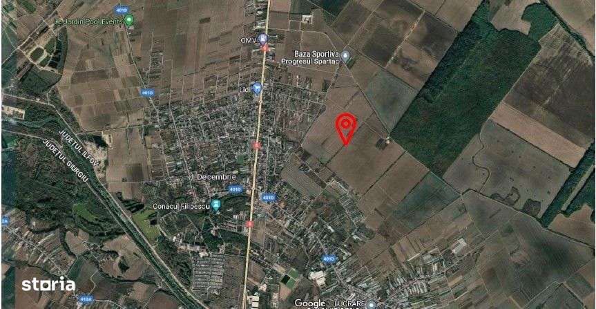 Teren intravilan 1 Decembrie, judetul Ilfov, ID: R2319723 - Imagine principală: 4/6