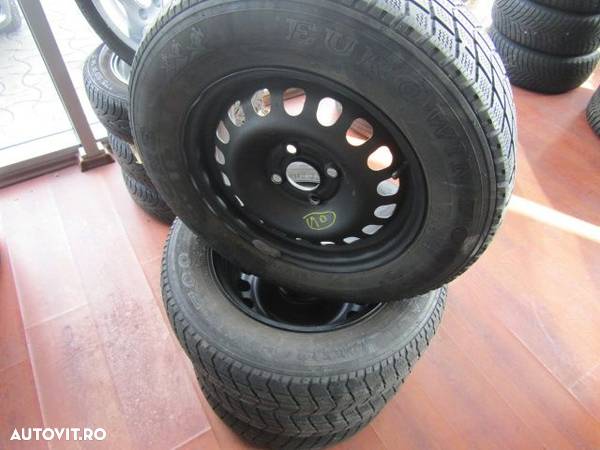 SET JANTE OTEL 14'' CU ANVELOPE DE IARNA 185/70R14 OPEL CORSA C,D SI MERIVA - 2