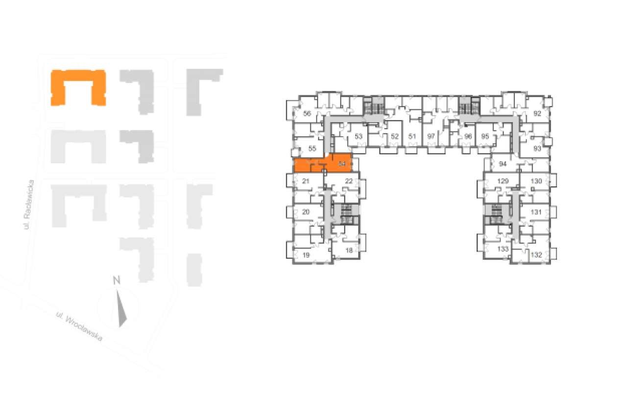 Nowoczesne mieszkanie 2-pokojowe 43,95m² balkon ul. Wrocławska PARKING-17