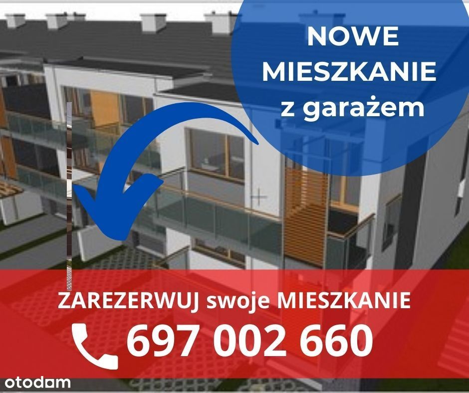 Apartament z własnym garażem, 66,5m m2, Rzeszów